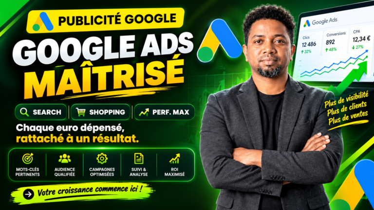 Campagne Google Ads creee, configuree et lancee